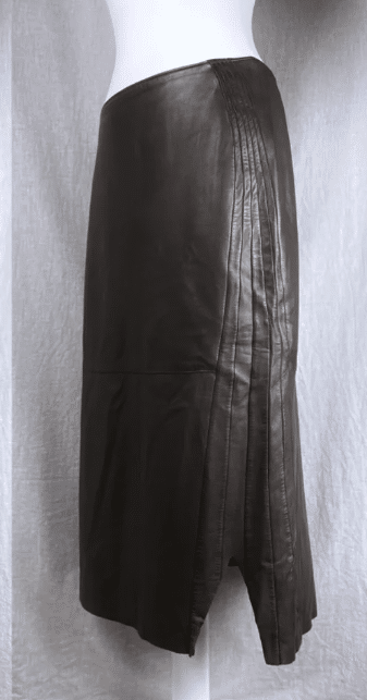 Jil Sander vintage leather skirt.